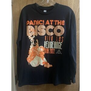 Panic At The Disco Viva Las Vengeance Tour 2022 Long Sleeve T Shirt Sz M Black